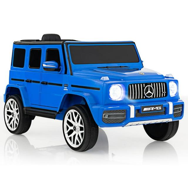 Costway 12V Kids Ride On Car Licensed Mercedes Benz G63 Electric Vehicle with Remote Control Navy
