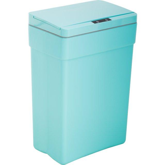CL.HPAHKL Bote de Basura Automático sin Contacto de 13 Galones con Tapa, Bote de Basura de Cocina con Sensor de Movimiento de Plástico, Bote de Basura sin Contacto para Baño, Oficina, Hogar, Azul