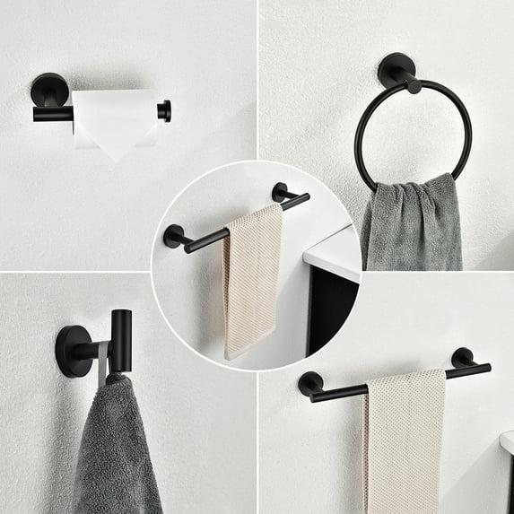 CLEARANCE! 6 Piece Stainless Steel Bathroom Towel Rack Set Wall Mount