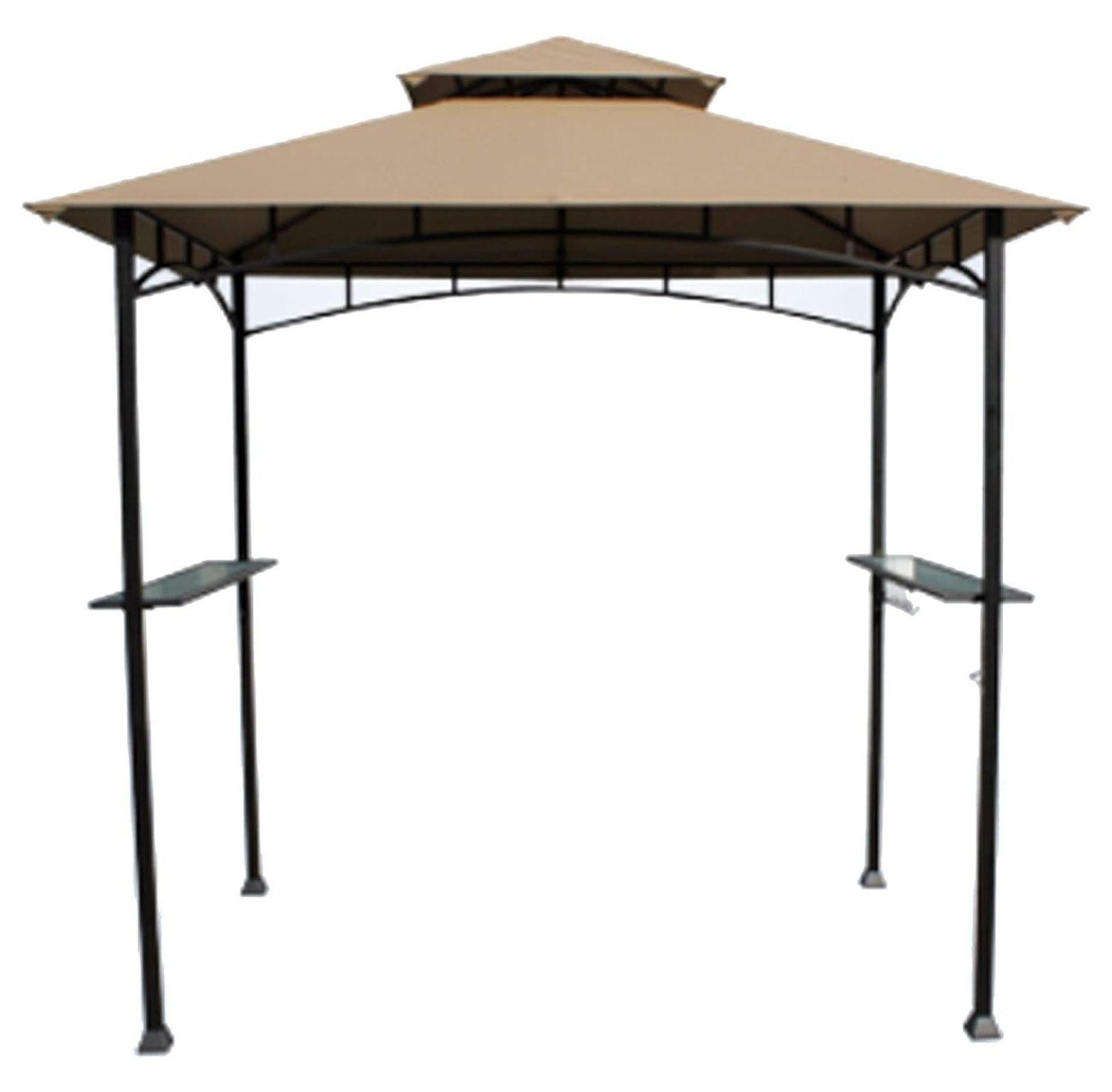 CLkPde Replacement Canopy Top Cover for The Aldi Gardenline Belavi Shoprite Grill Gazebo - Standard 350 (Will not fit Any Other Model) - Top Tier 34" x 21", Bottom Tier 96" x 60"