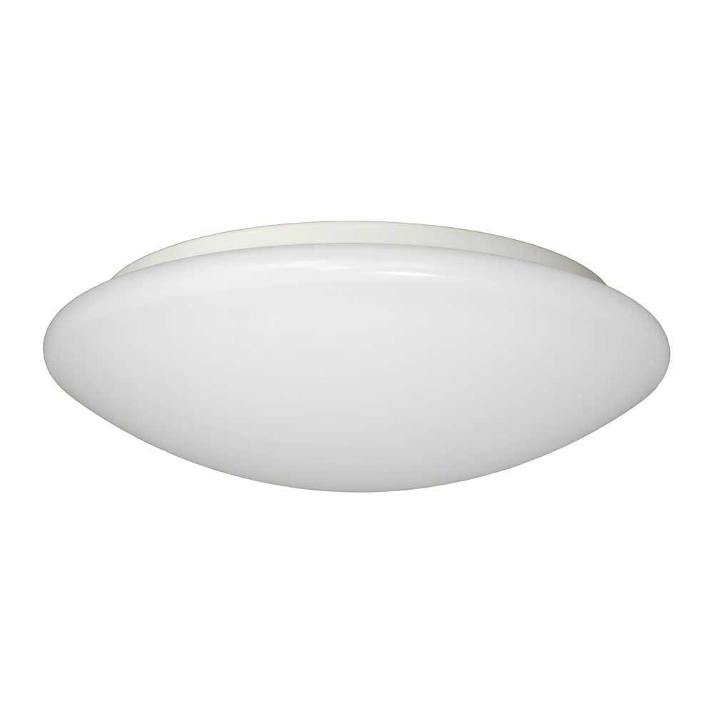 Contemporary White 11.81" LED Dome Flush Mount Light