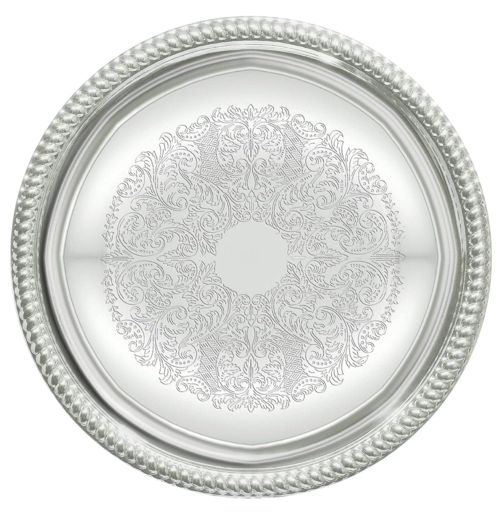 CMT-14 Round Tray, 14-Inch, Chrome,Medium