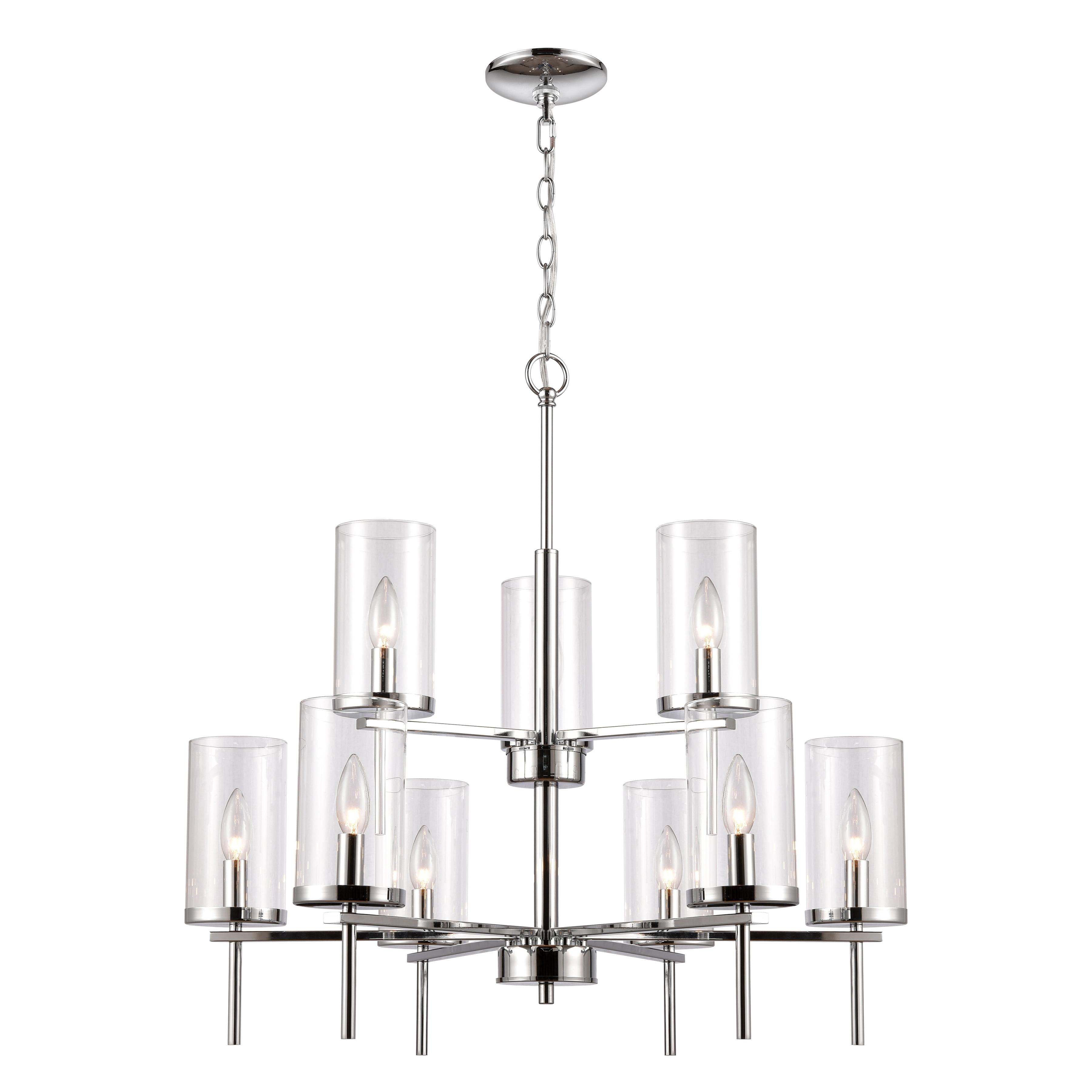 CN290923-Thomas Lighting-9 Light Chandelier-Chrome Finish    -Traditional Installation