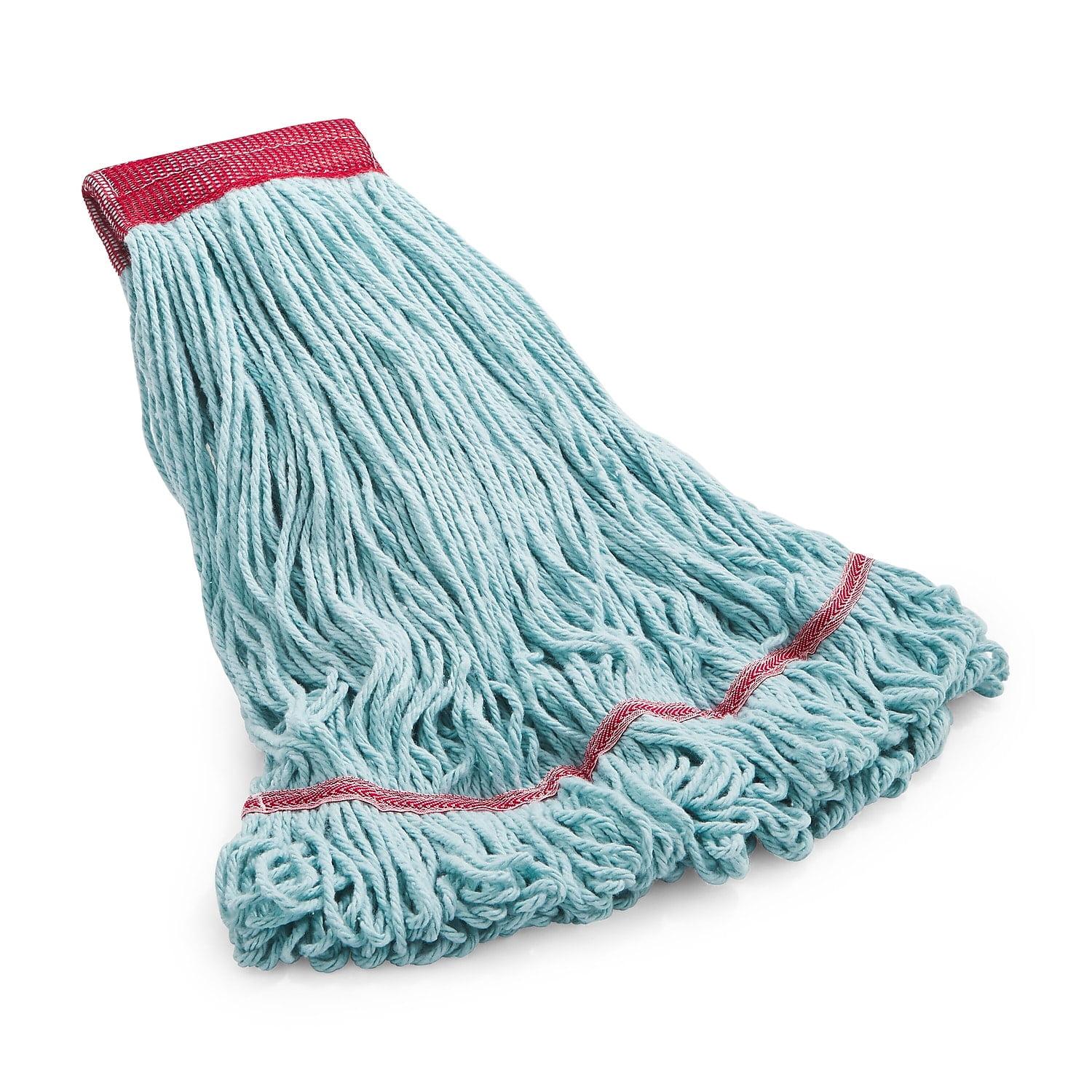 COASTWIDE Looped-End Wet Mop Head Large Recycled PET 5" Headband Blue CW57754