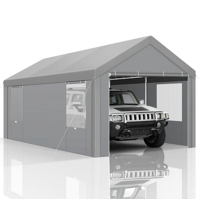 Cobizi Carport 10'x20' Heavy Duty Portable Garage, Upgraded Car Canopy