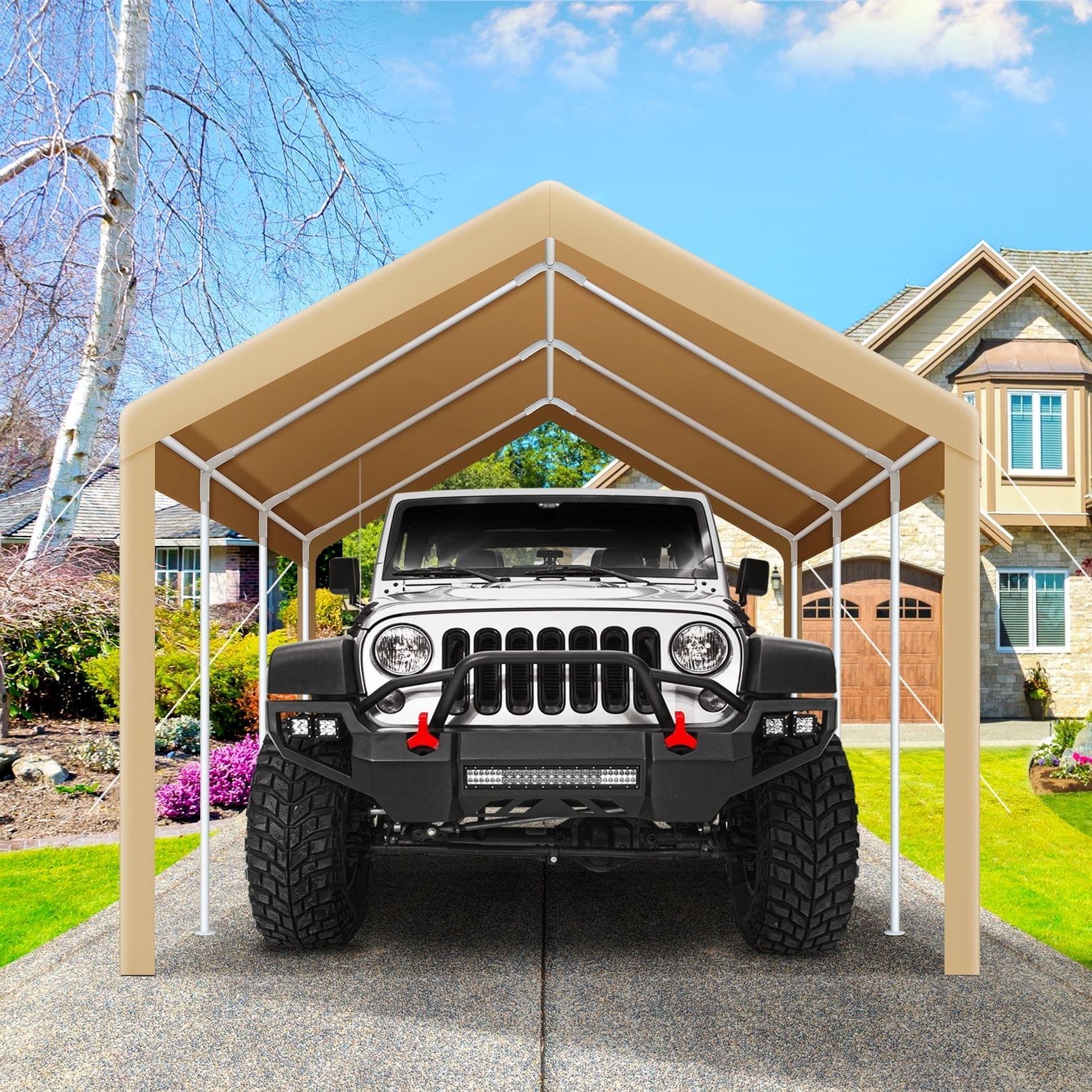 Cobizi Carport 10'x20' Heavy Duty Portable Garage, Upgraded Car Canopy