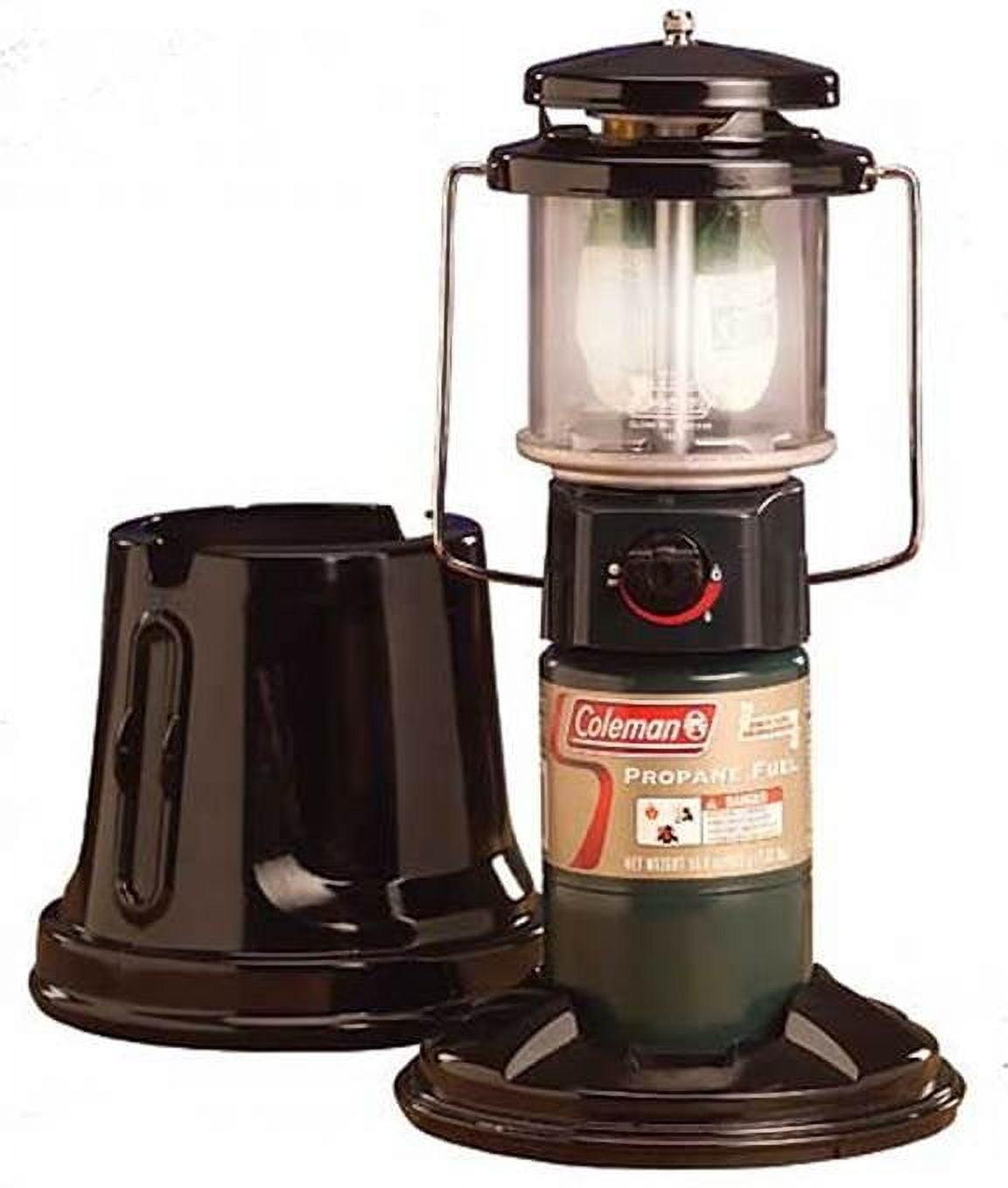 COLEMAN Deluxe Two Mantle Instastart Quickpack Propane Camping Lantern w/ Cover