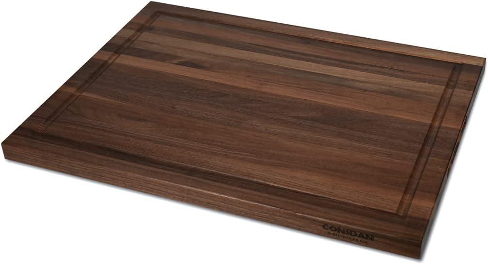 CONSDAN CONSDAN Wood Cutting Board, Black Walnut