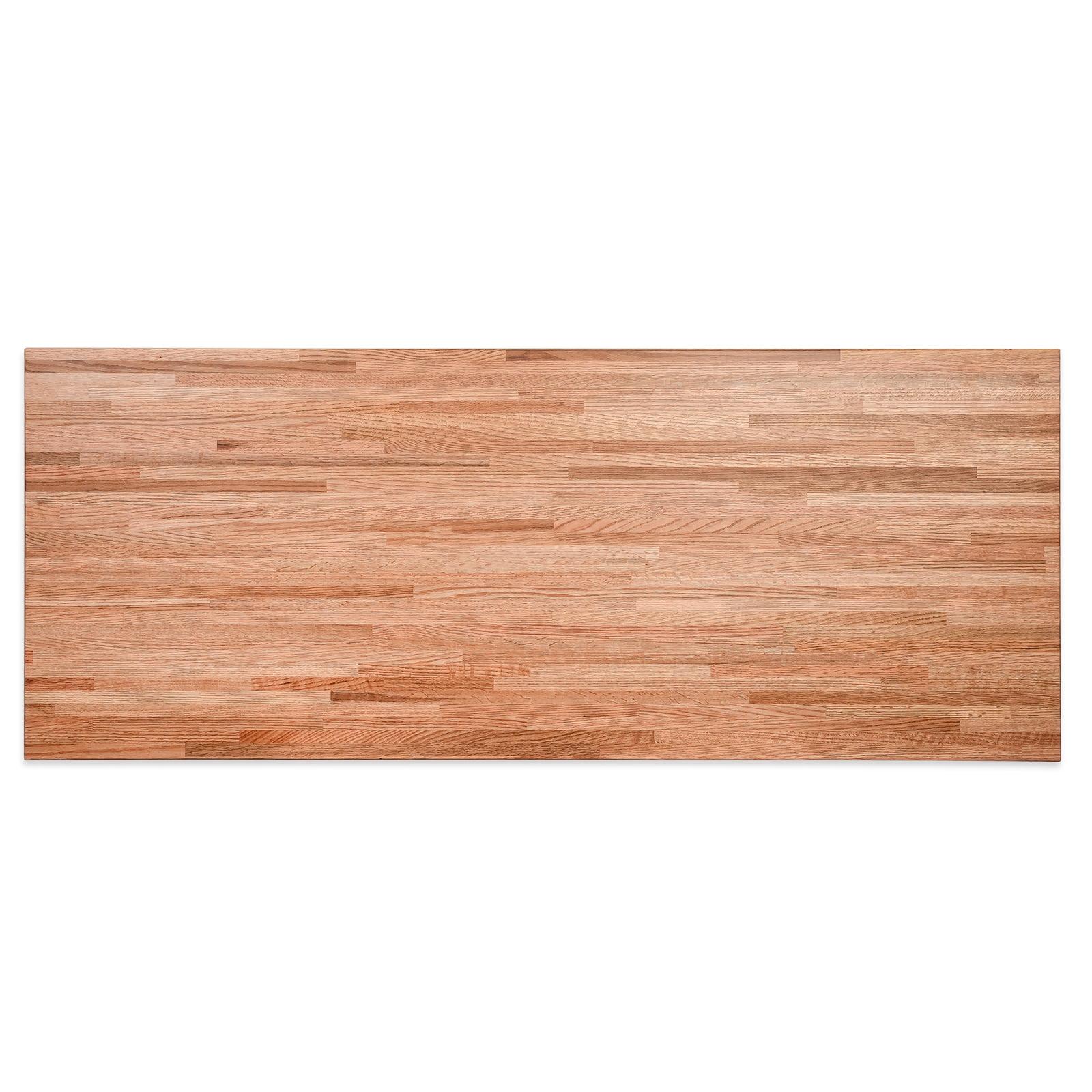 CONSDAN Oak Countertop Solid Wood Rectangular Square Edge Table Top