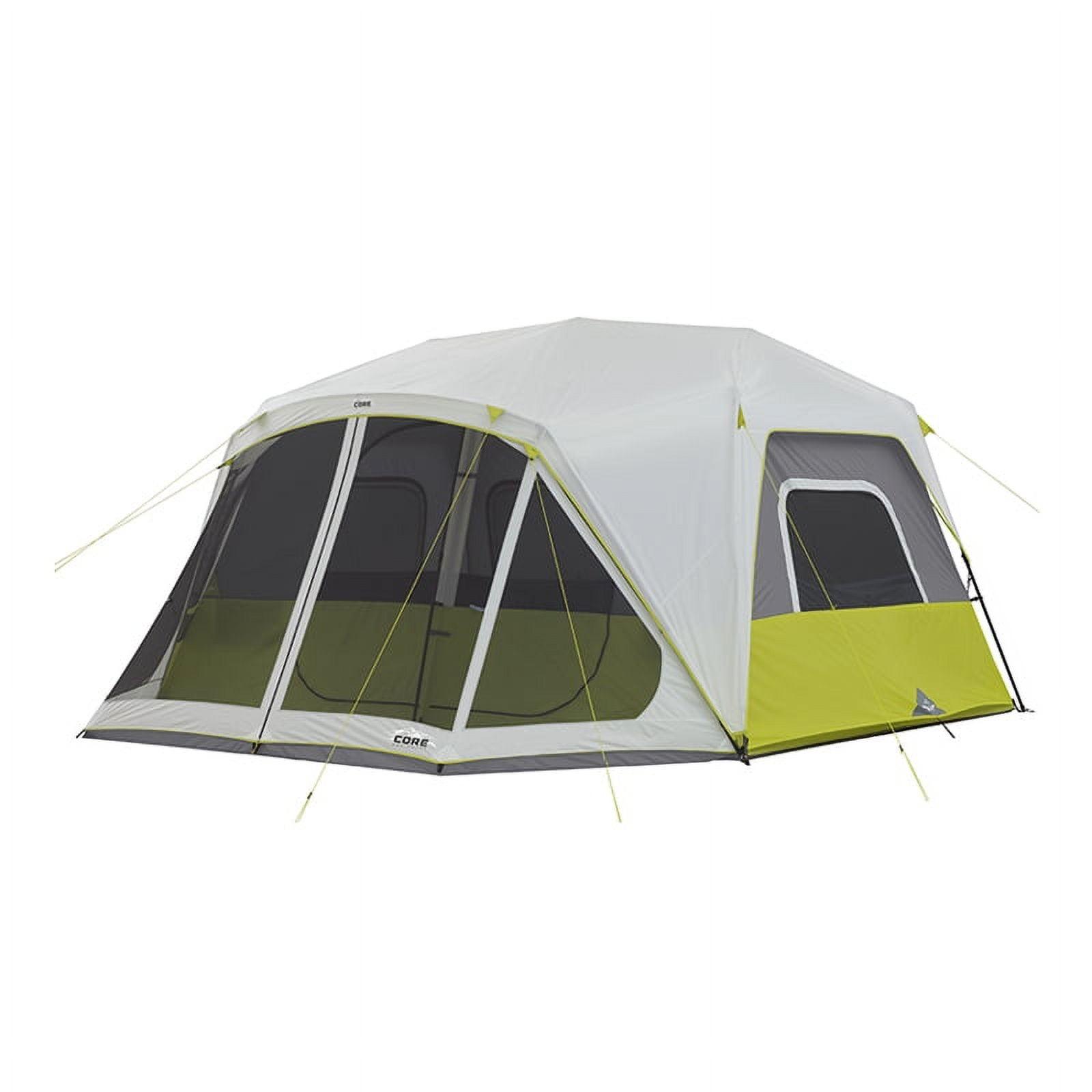 Core Equipment 10 Person Instant Cabin Tent with Screen Room - Green