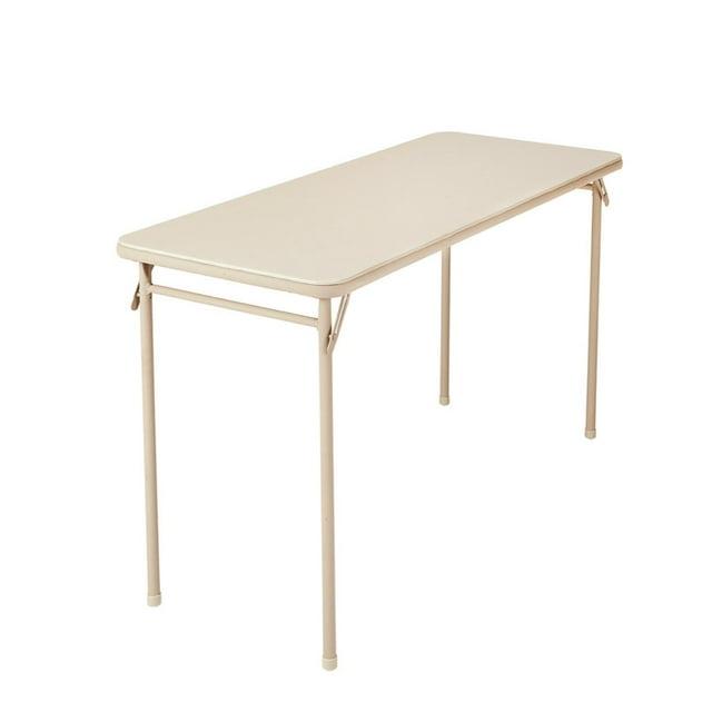 COSCO 20" x 48" Vinyl Top Serving Folding Table