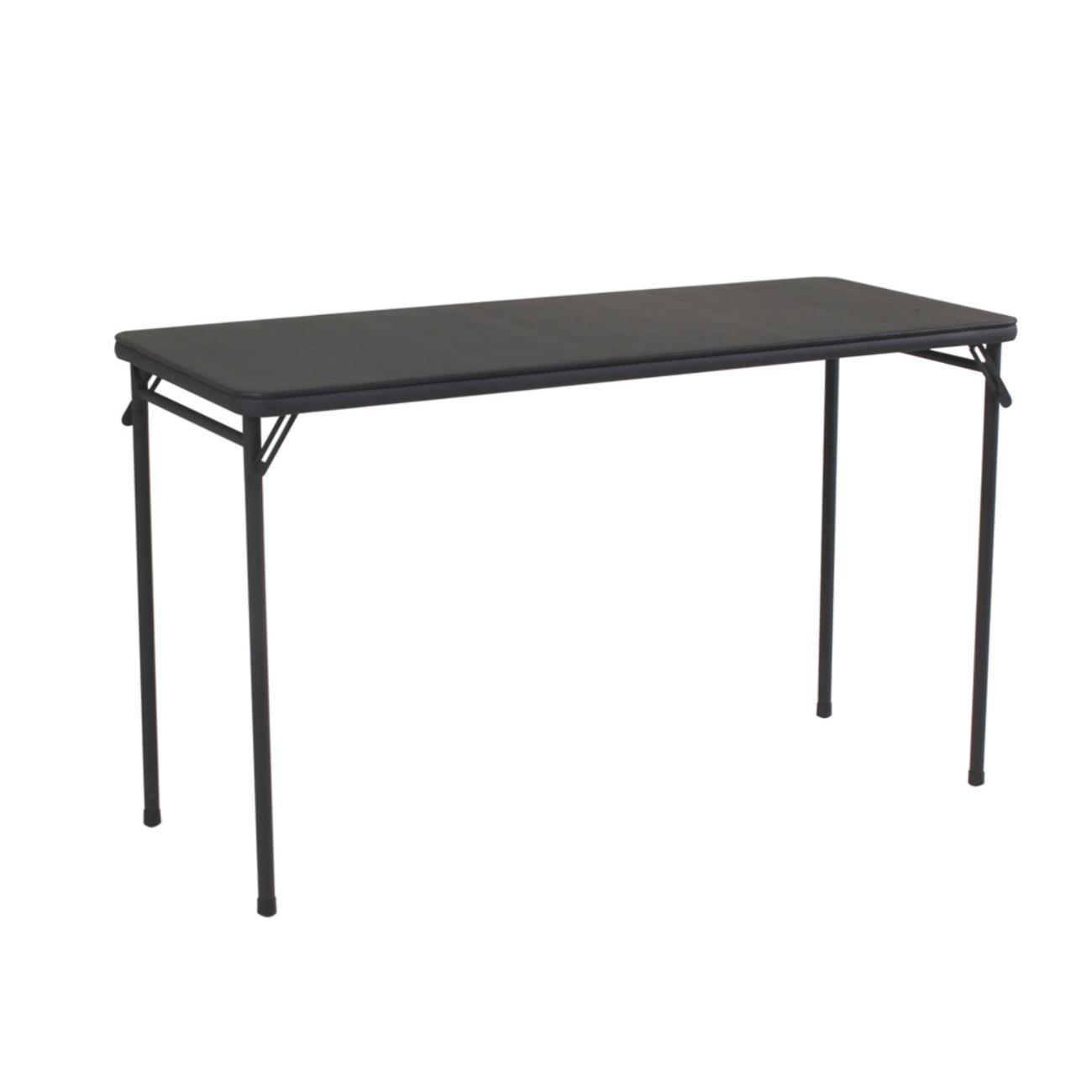 COSCO 20" x 48" Vinyl Top Serving Folding Table