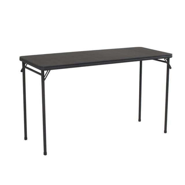 COSCO 20" x 48" Vinyl Top Serving Folding Table