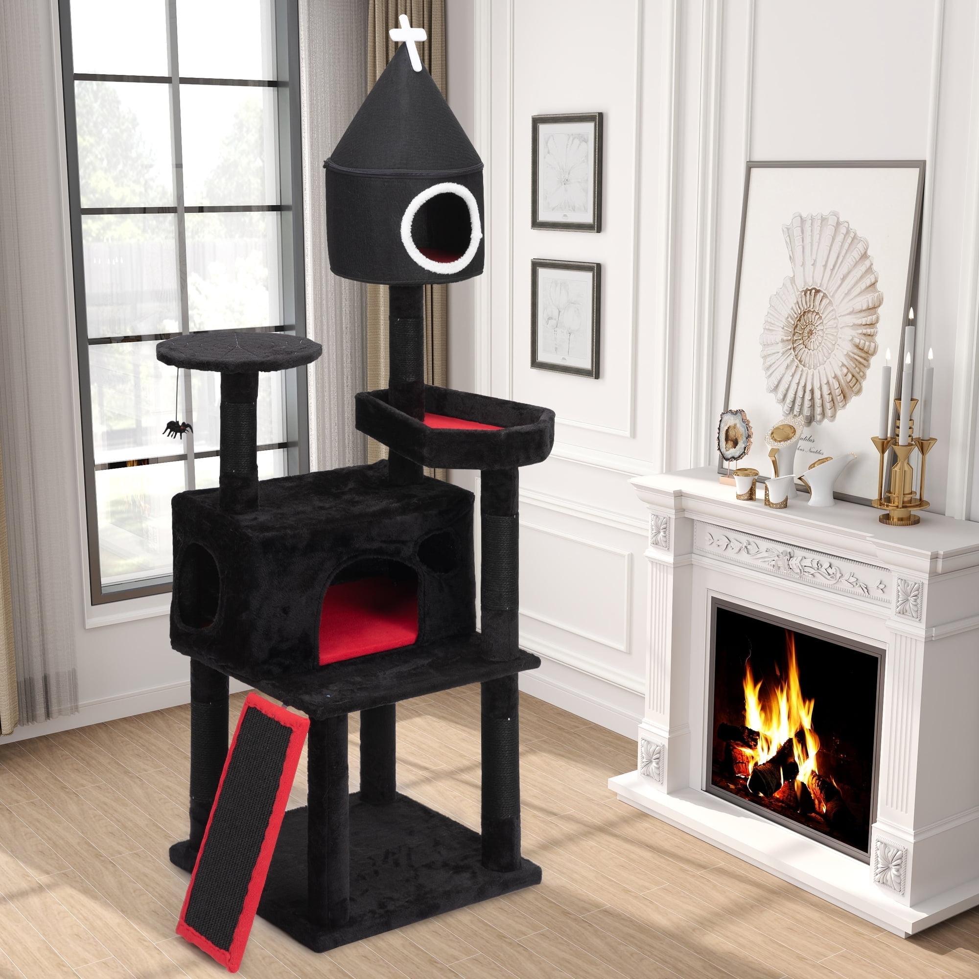 Tucker Murphy Pet™ Geilich Gothic 64'' H Cat Tree Tower with Coffin Bed