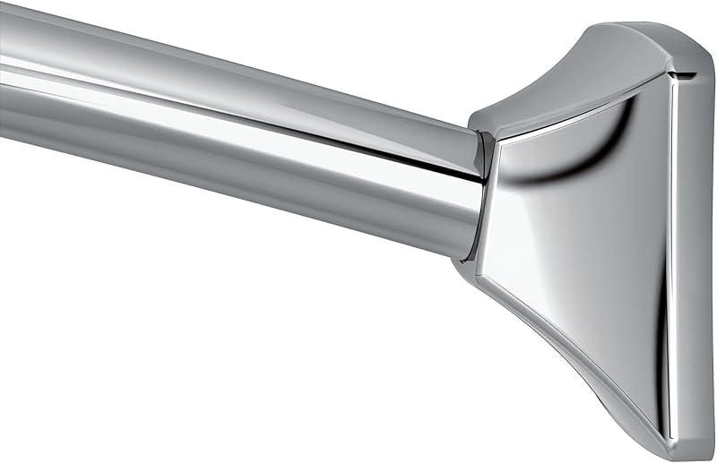 Moen 60-Inch to 72-Inch Permanent Mount Adjustable Curved Shower Rod