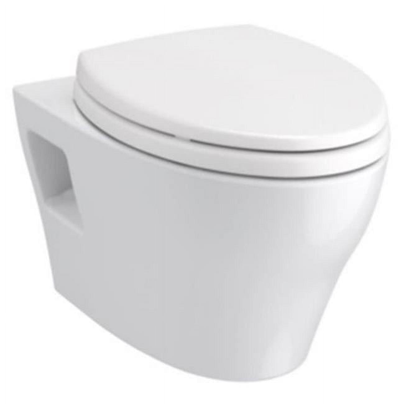 Dual-Flush Elongated Wall-Mounted with High Efficiency Flush (Seat Not Included)