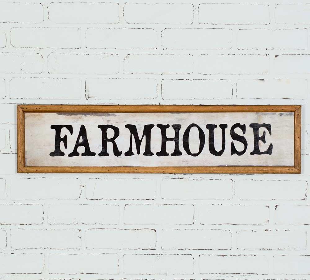 Rustic Farmhouse Distressed Wood Wall Sign