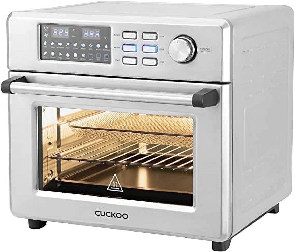 Cuckoo Electronics CUCKOO Air Oven | 18 Preset Modes, 360 Convectional Cooking, Premium Interior & Exterior, All accessories included Black/Stainless Steel CAFO-A2601S
