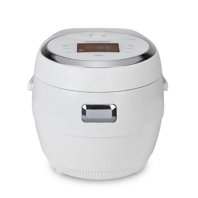Cuckoo Electronics Cuckoo Rice Cooker 20 Cups Cooked Warmer with Nonstick Pot 16 Menu Modes and Micom Fuzzy Logic Tech with Auto Clean Features in White (CR-1020F)