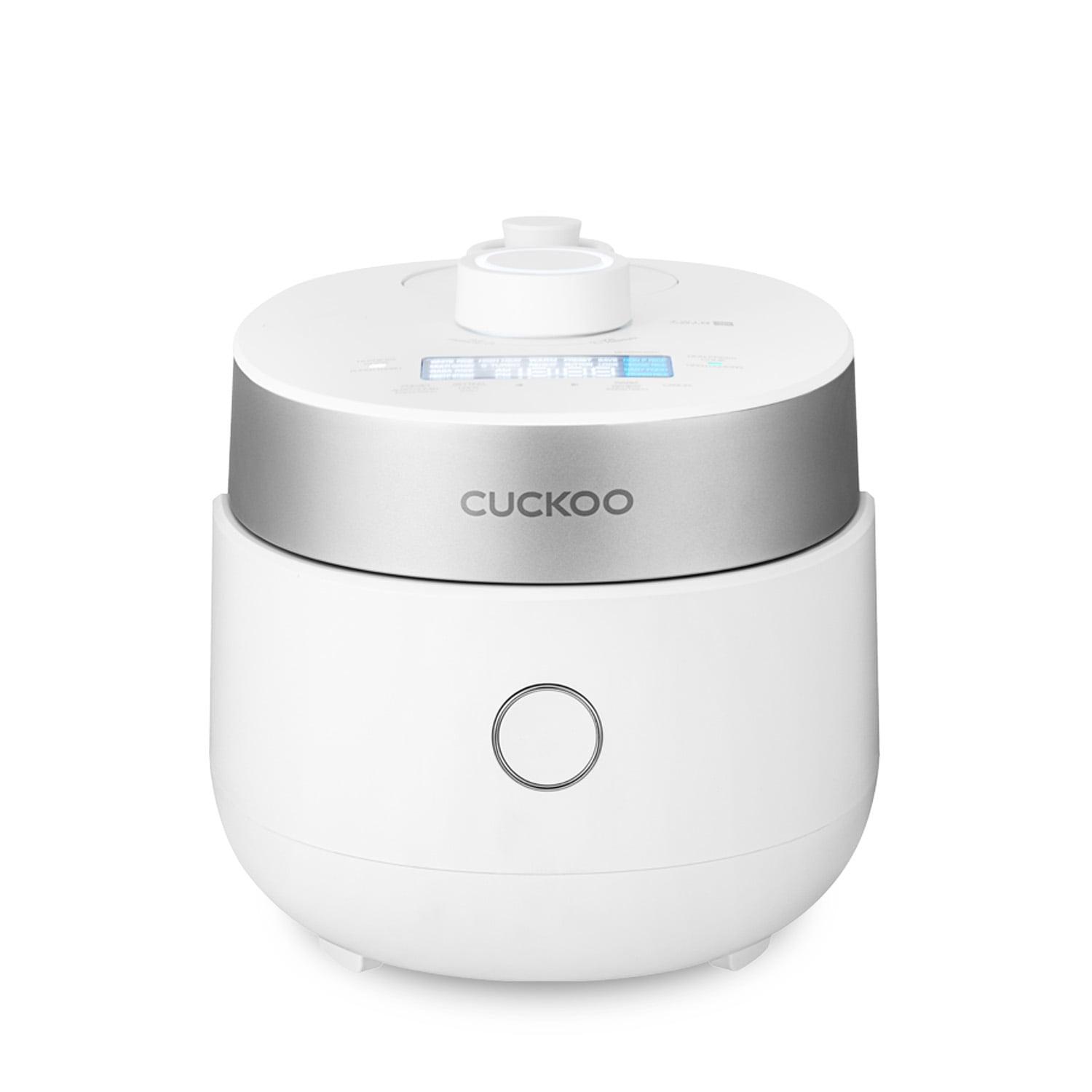 Cuckoo Electronics CUCKOO CRP-MHTR0309F 3-Cup (Uncooked) / 6-Cup (Cooked) Induction Heating Twin Pressure Rice Cooker & Warmer with Nonstick Inner Pot, 15 Menu Modes, 3 Voice Guide, Auto Clean (White)