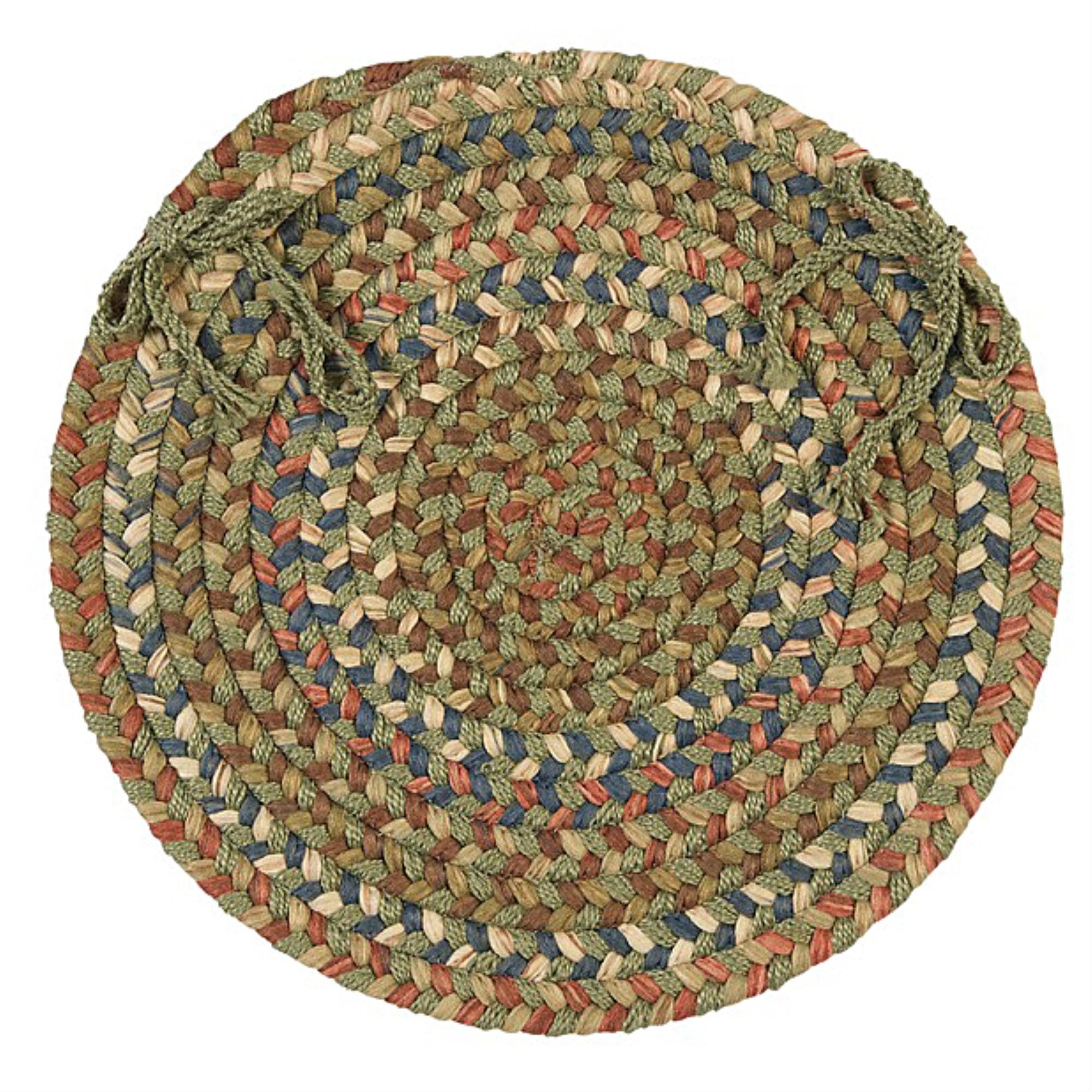 Colonial Mills Cedar Cove - Olive Chair Pad, Set of 4