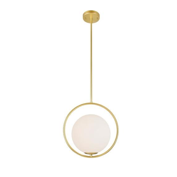 CWI Lighting Celeste 1 Light Contemporary Metal Mini Pendant in Gold