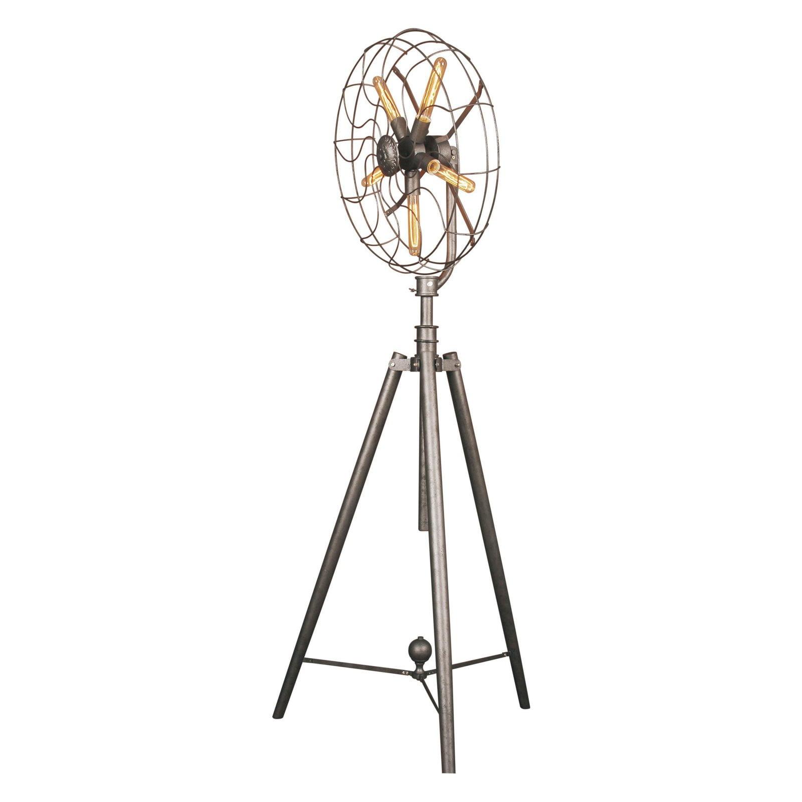 Pamela Rust Multi-head Tripod Floor Lamp