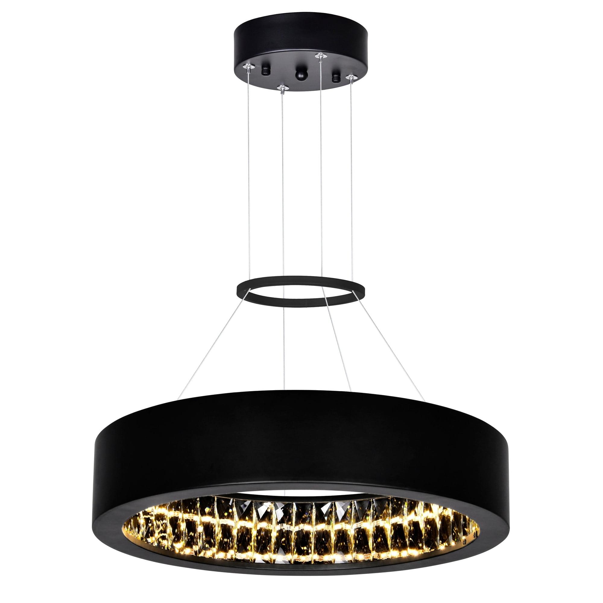 Rosalina Black Mini Drum LED Chandelier