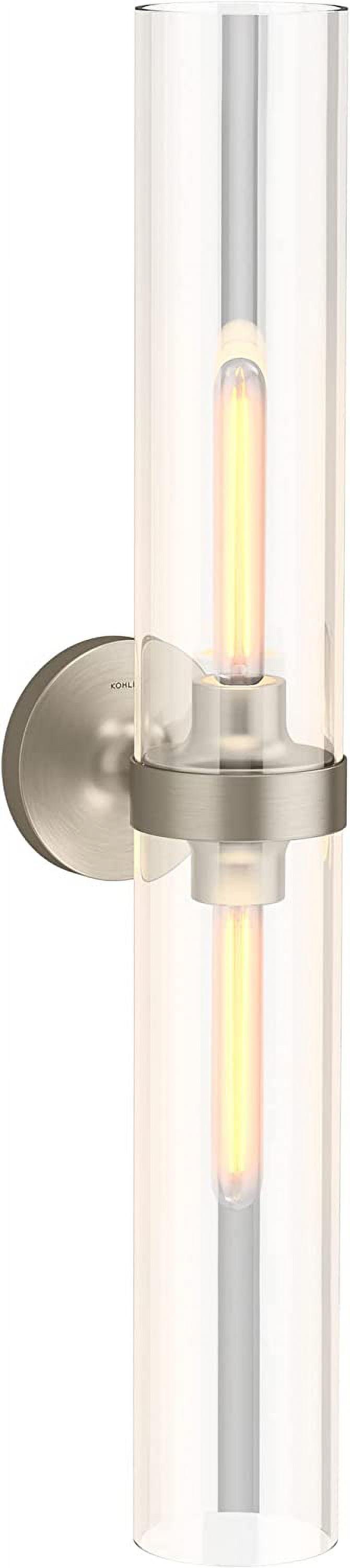 Purist™ 2 Light Indoor Bathroom Vanity Light Fixture, UL Listed