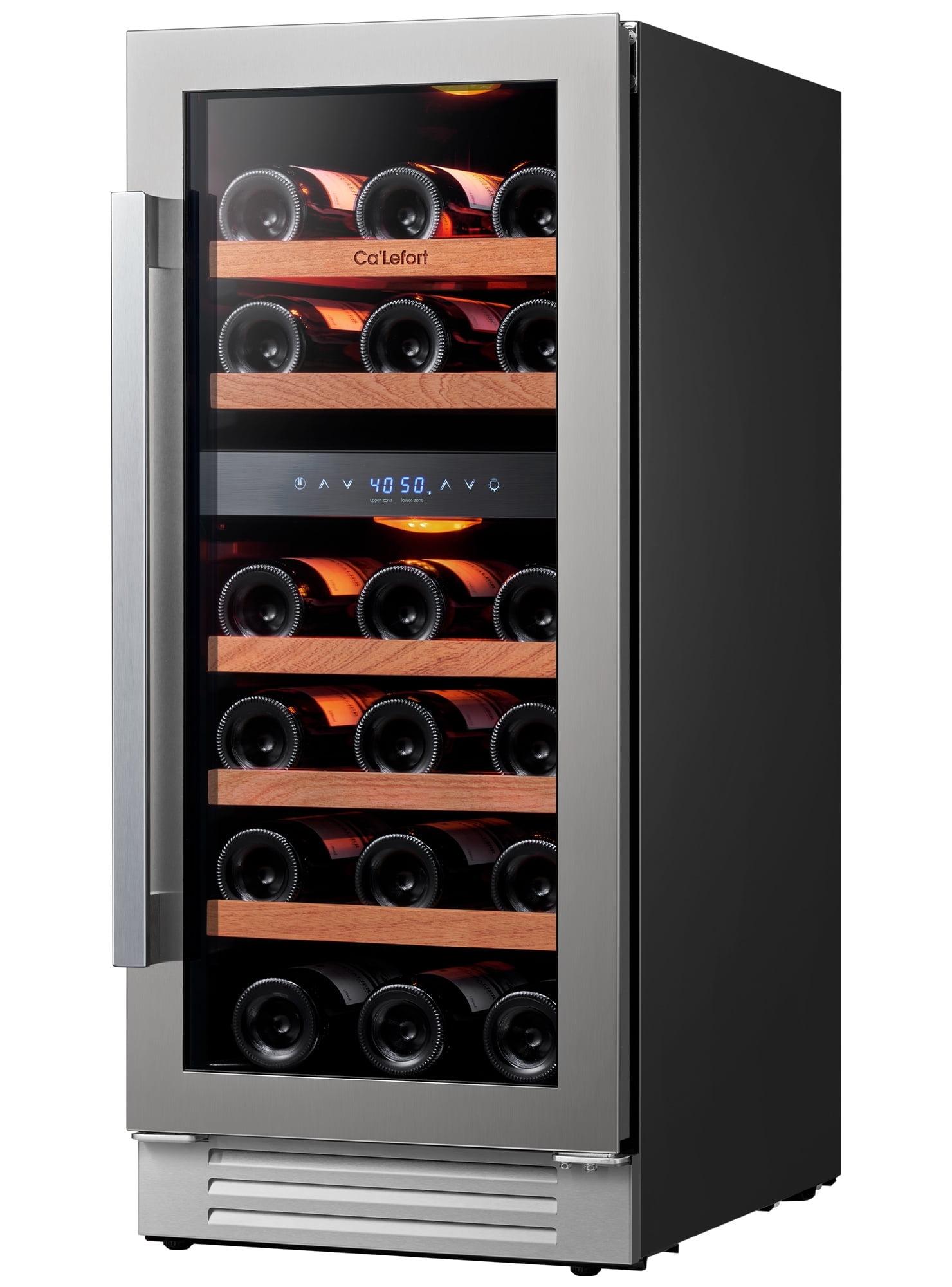 Ca'Lefort 28-Bottle Stainless Steel Dual Zone Wine Cooler