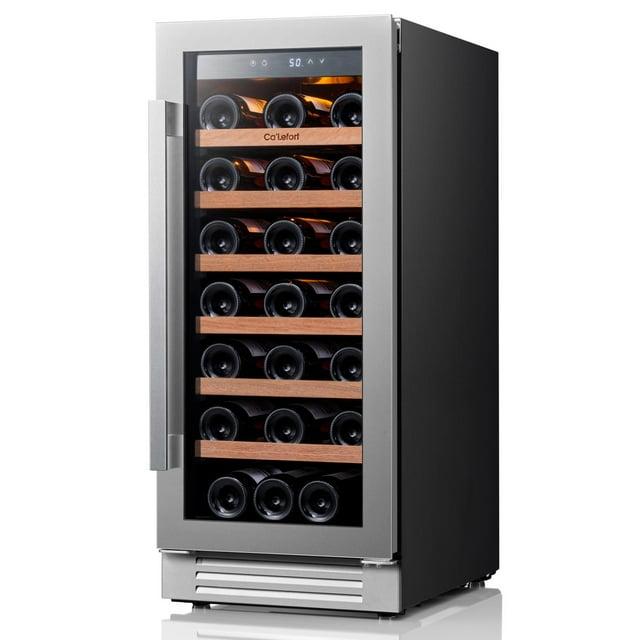 Ca'Lefort 15 inch Wine Refrigerator, 33 Bottle Wine Cooler Freestanding & Built-in