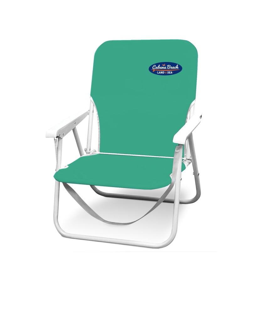 Biscay Green Lightweight Folding Beach Camping Chair with Arms