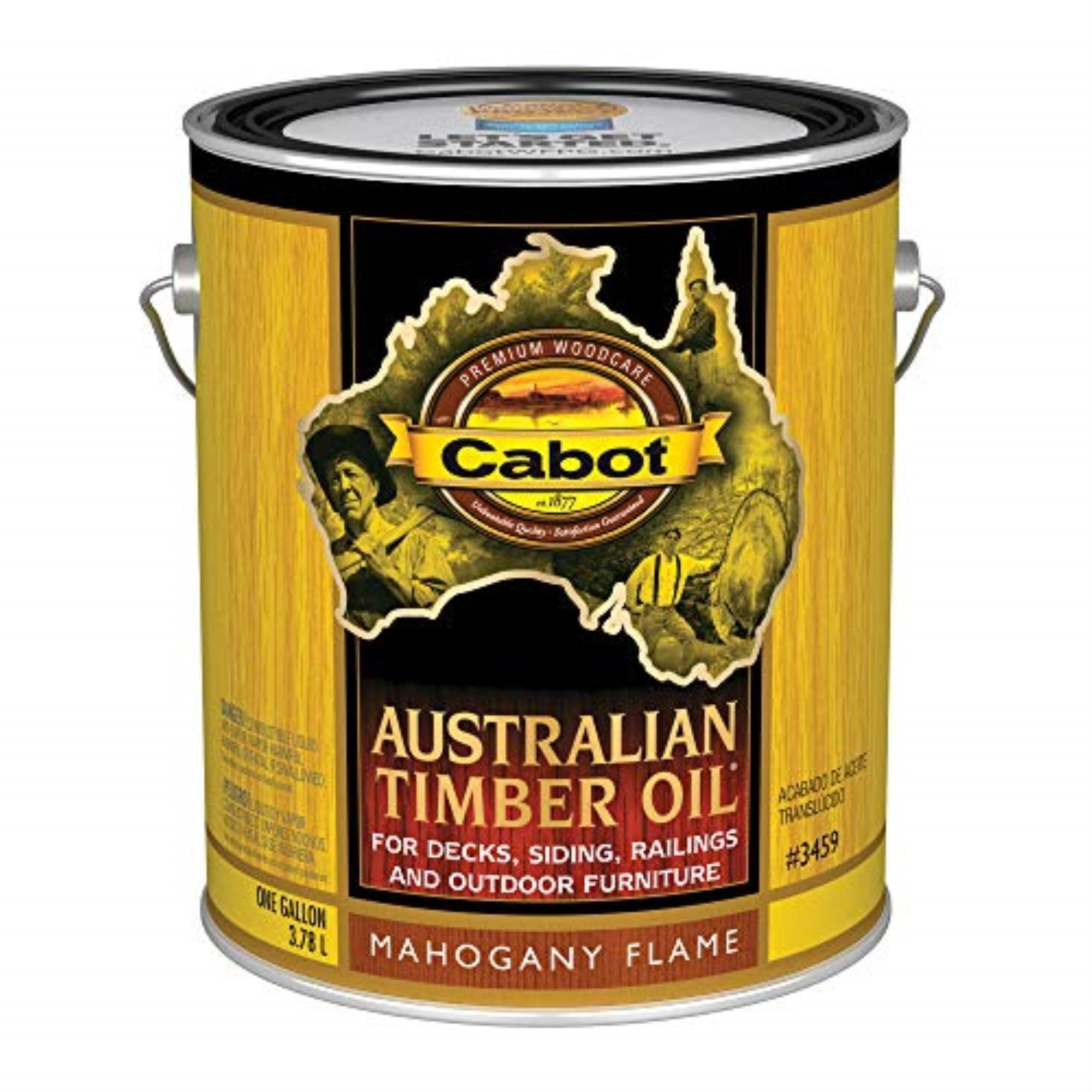 1 gal Cabot 3459 Mahogany Flame Australian Timber Oil Triple Oil Protection