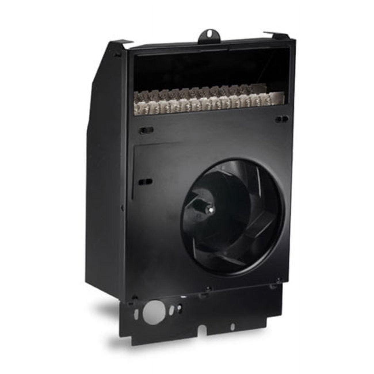 Black 1500 Watt Forced Air Electric Wall Heater