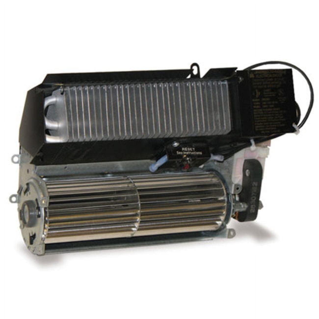 Black 1500W Electric Forced Air Wall Heater with Thermostat