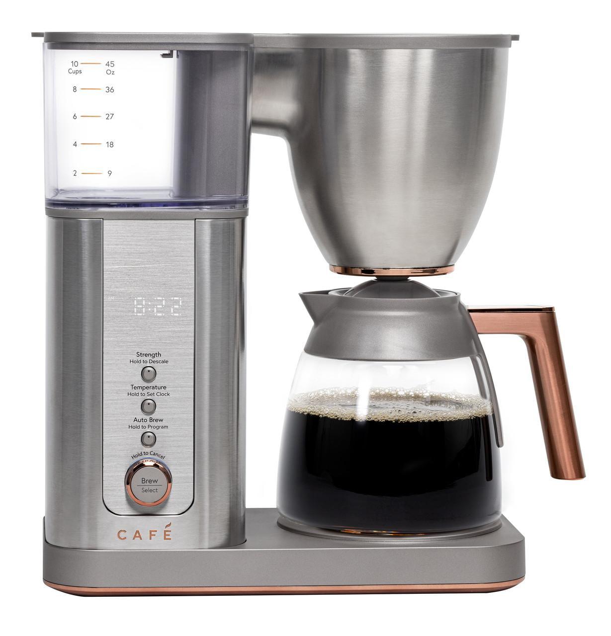 Stainless Steel 10-Cup Programmable Drip Coffee Maker with Grinder