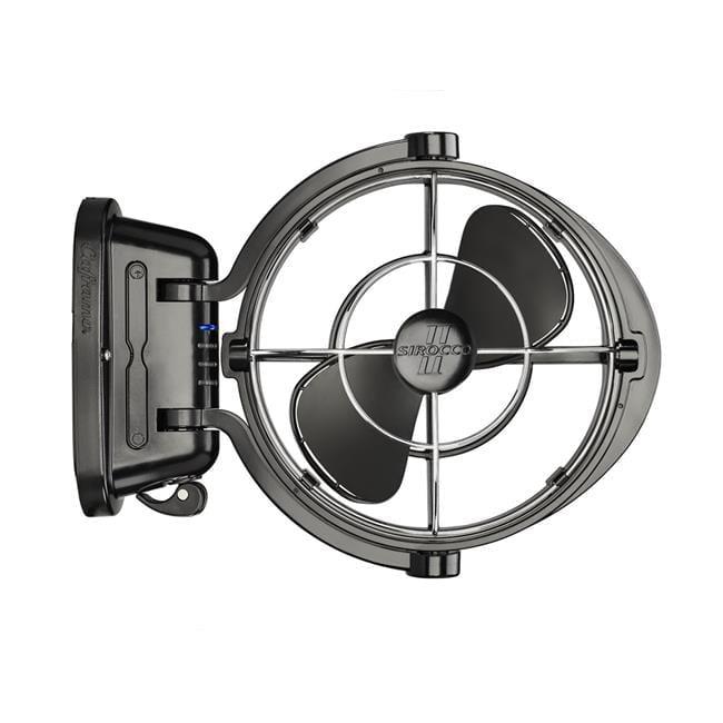 Black 12-Inch 360 Degree Rotation 3-Speed Fan