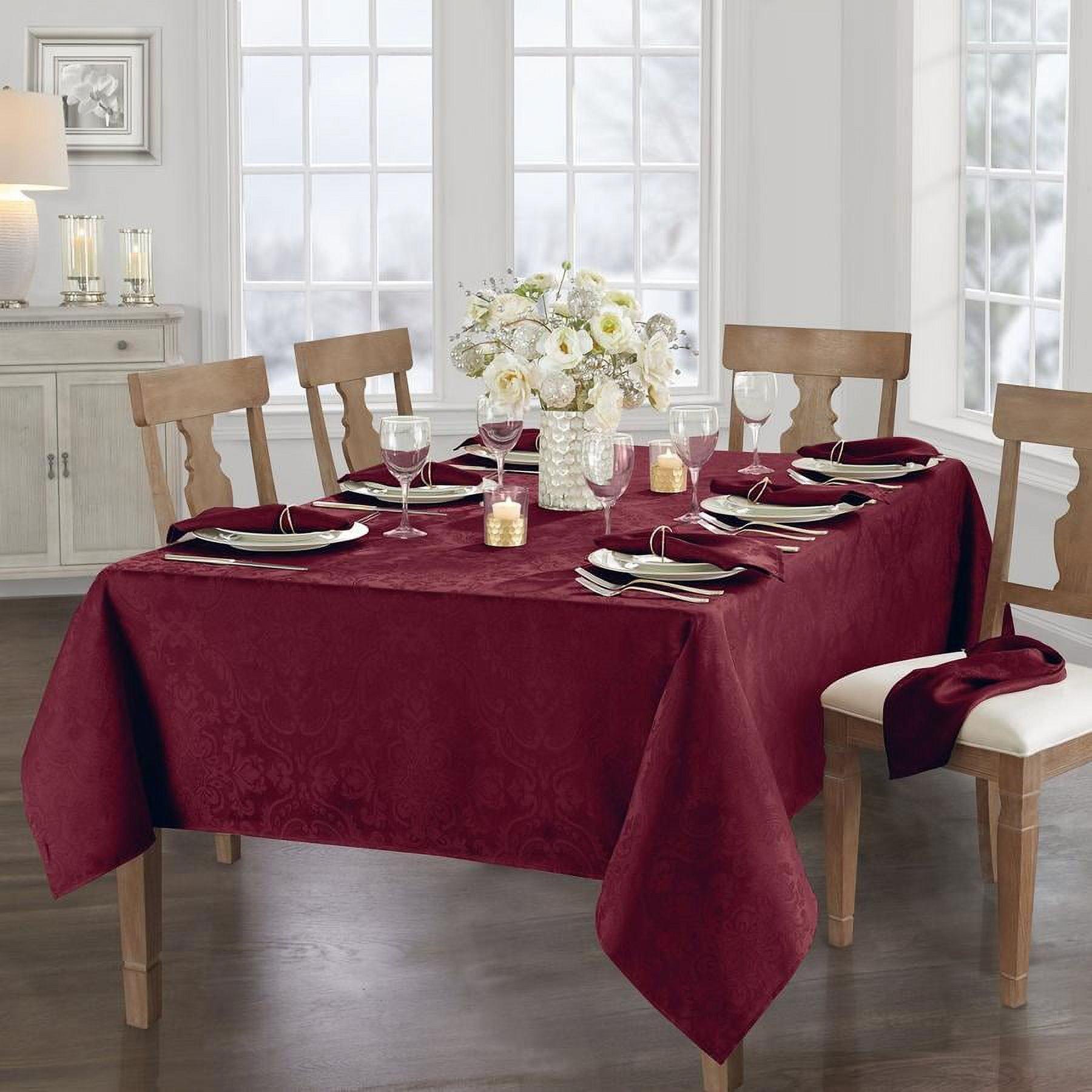 Corson Woven Damask Jacquard Polyester Tablecloth