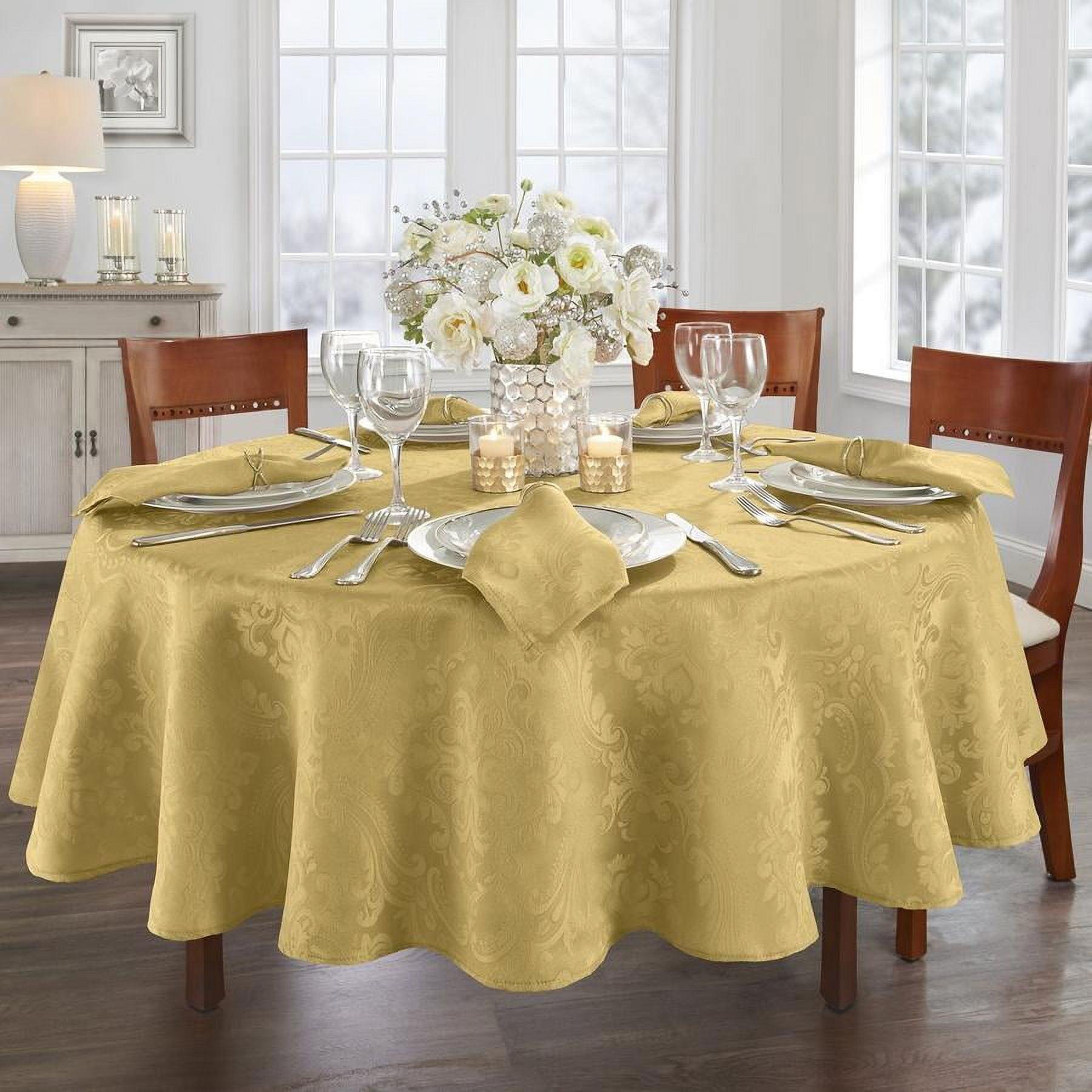 Elrene Caiden Elegance Damask Water & Stain Resistant Tablecloth - Elrene Home Fashions