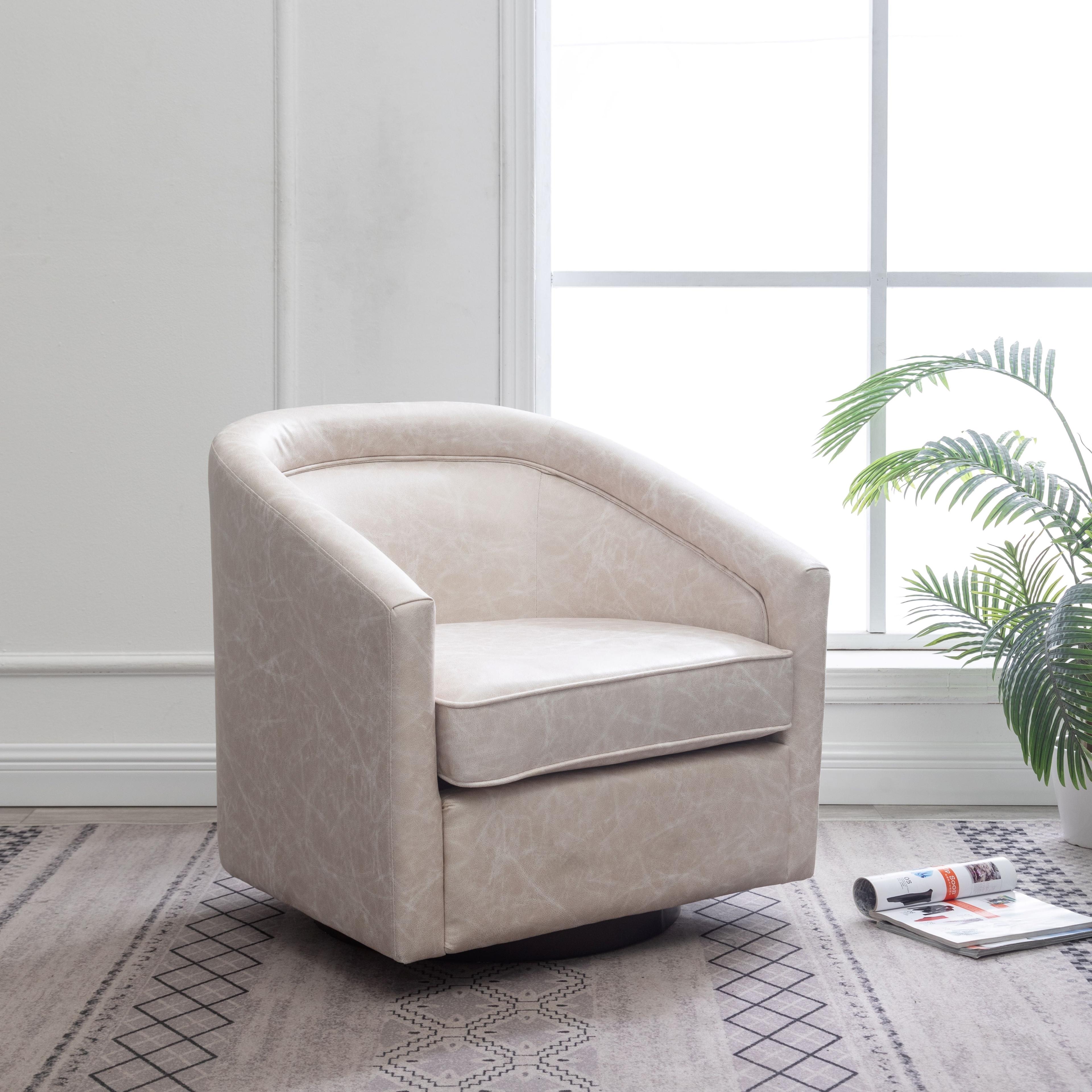 Classic Swivel Barrel Chair - WOVENBYRD