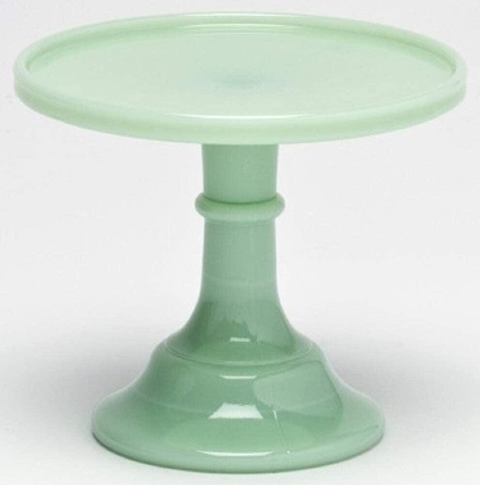 Mosser Glass 6" Cake Plate| Jade