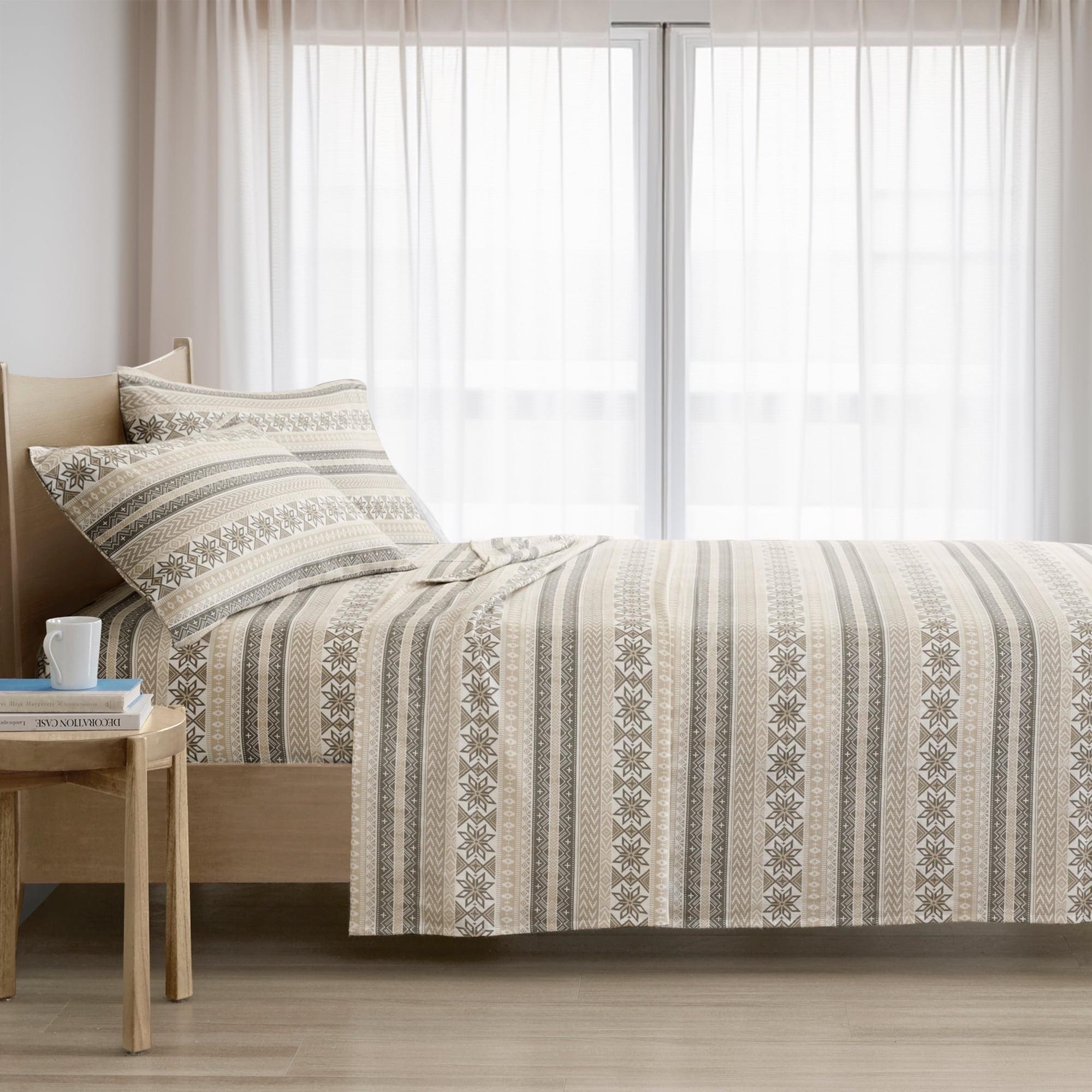 Madison Park Cozy Flannel 100% Cotton Sheet Set