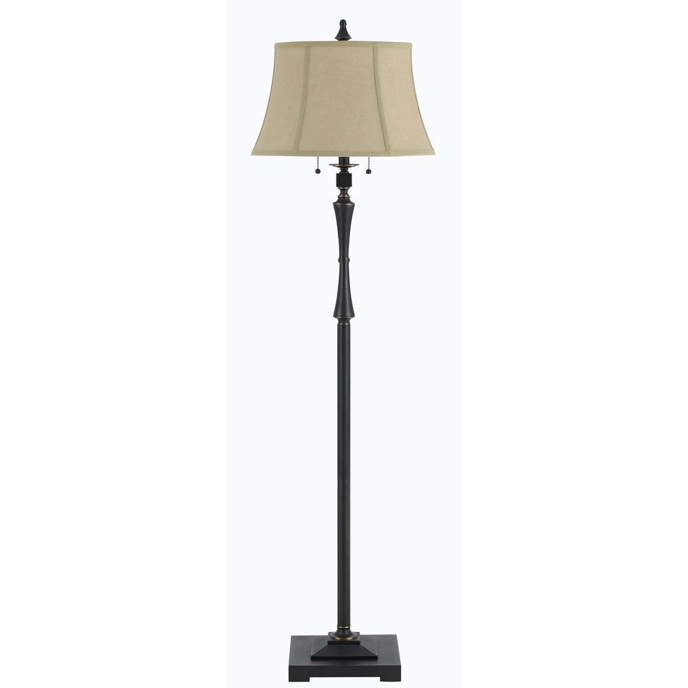 Cal Lighting 60W X 2 Madison Club Floor Lamp - Oil Rubbed Bronze