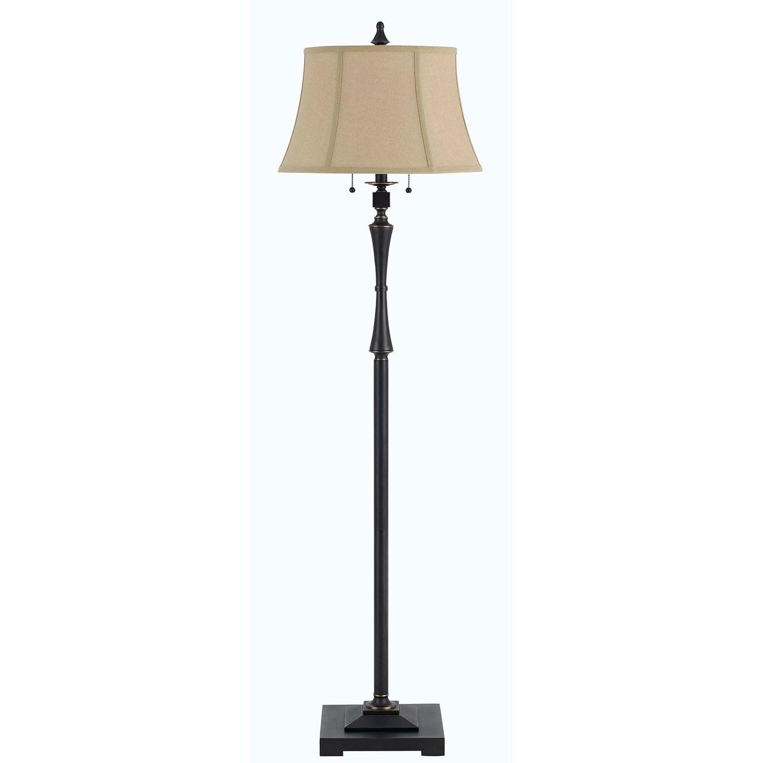 Cal Lighting 60W X 2 Madison Club Floor Lamp - Oil Rubbed Bronze
