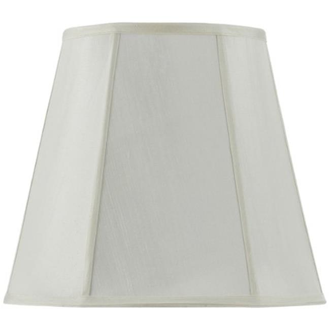 Eggshell Faux Silk Empire Lamp Shade with Brass Fitting