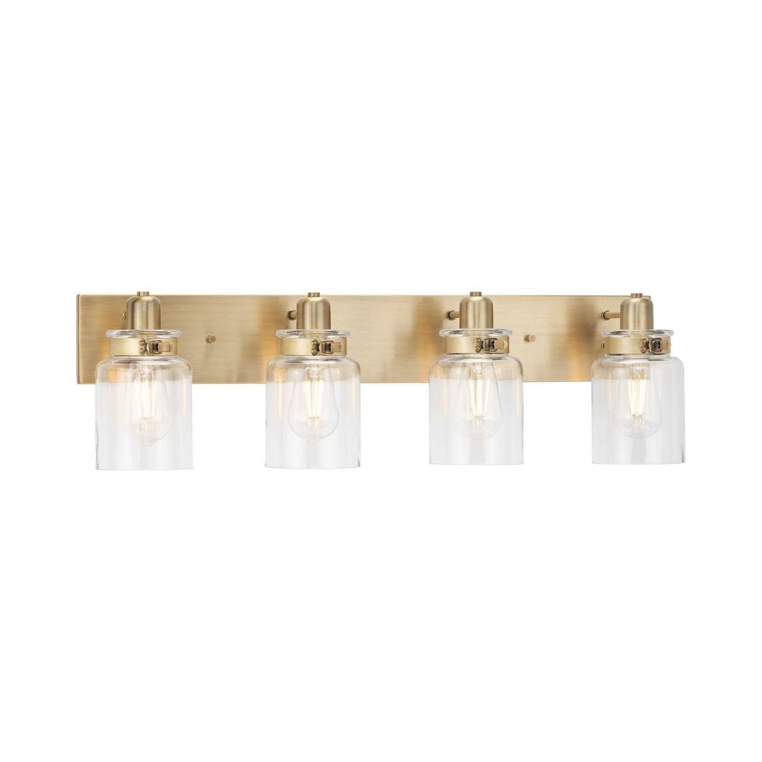 Progress Lighting Calhoun 4-Light Vintage Brass Bath Vanity