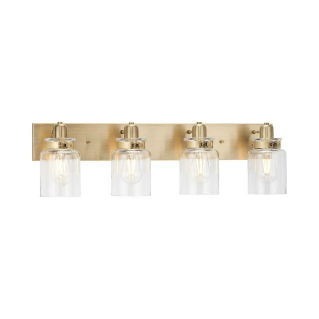 Progress Lighting Calhoun 4-Light Vintage Brass Bath Vanity