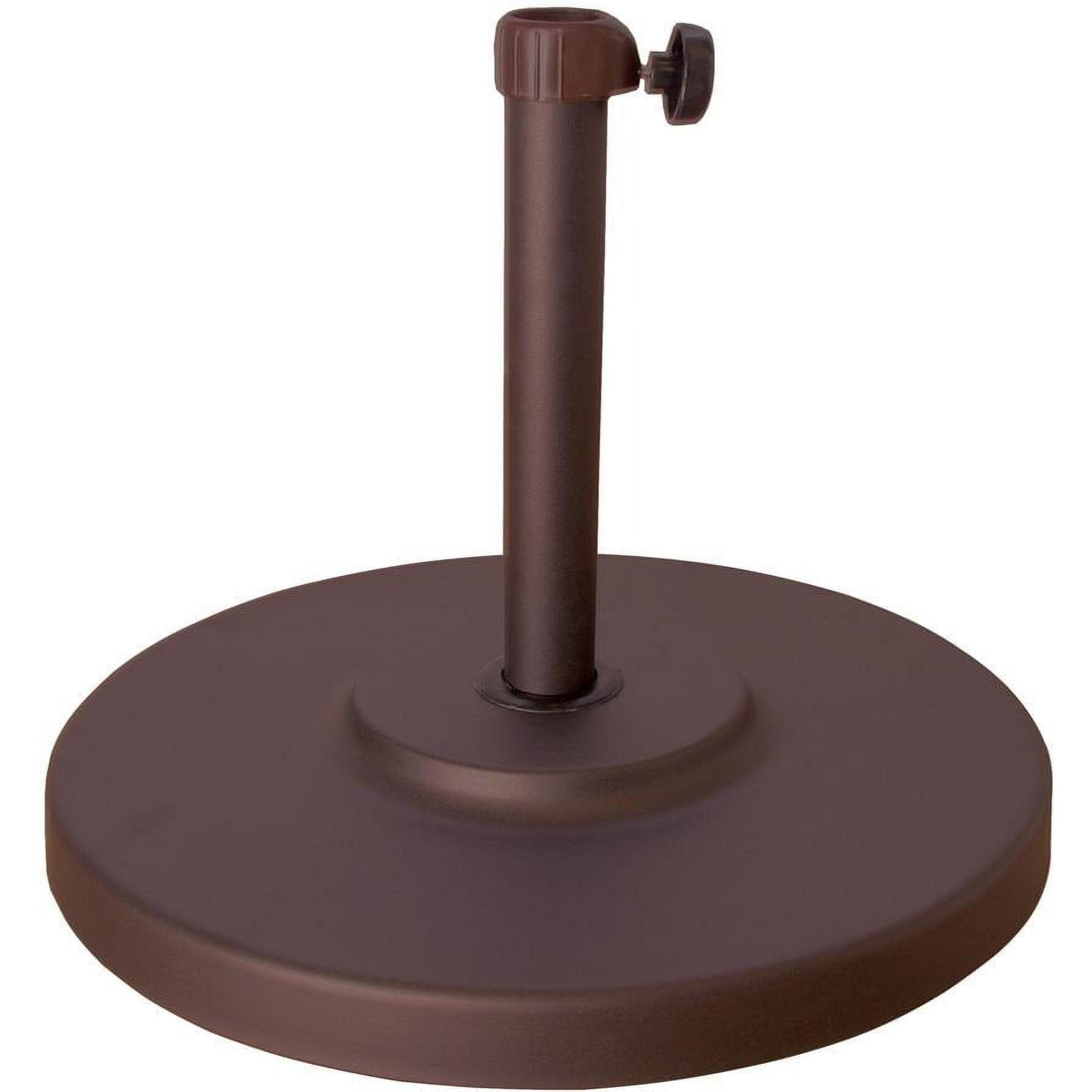 Bronze 50 lb Round Concrete and Steel Umbrella Base