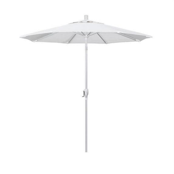 California Umbrella 7.5' Patio Umbrella in Olefin White/Matted White