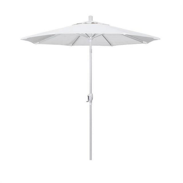 California Umbrella 7.5' Patio Umbrella in Olefin White/Matted White